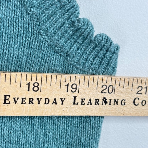 VTG 90s Embroidered Sweater Vest S Cottage Granny Boho Retro Academia Floral - Picture 6 of 7